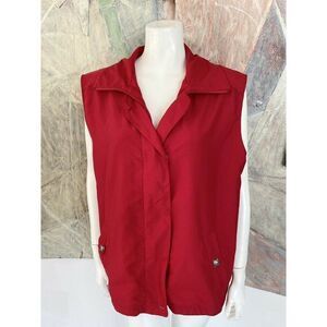 Golfino Red Mens Pocketed Vest Top Size 40